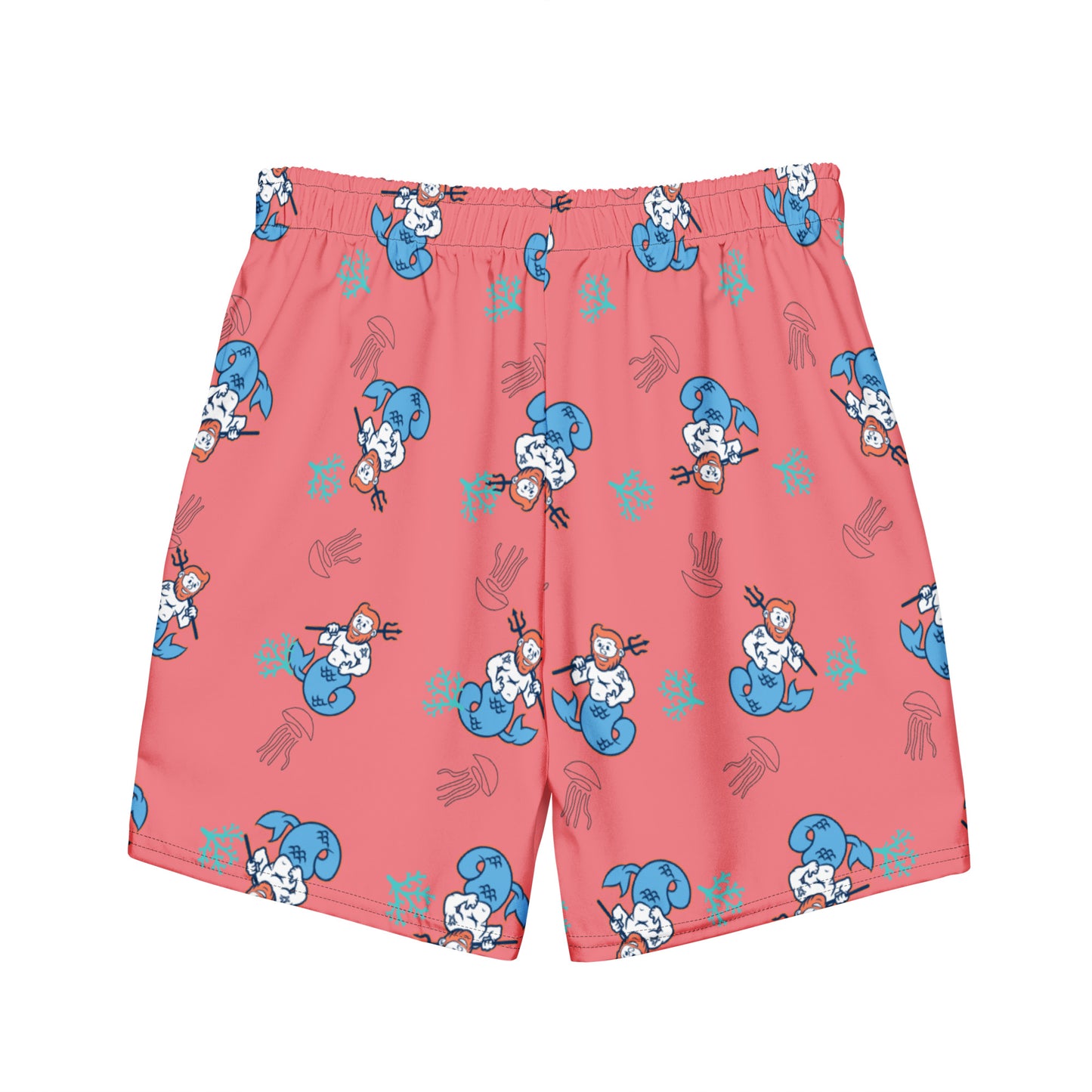 It's not Pink, It's Salmon! Creature of the Sea Men's swim trunks