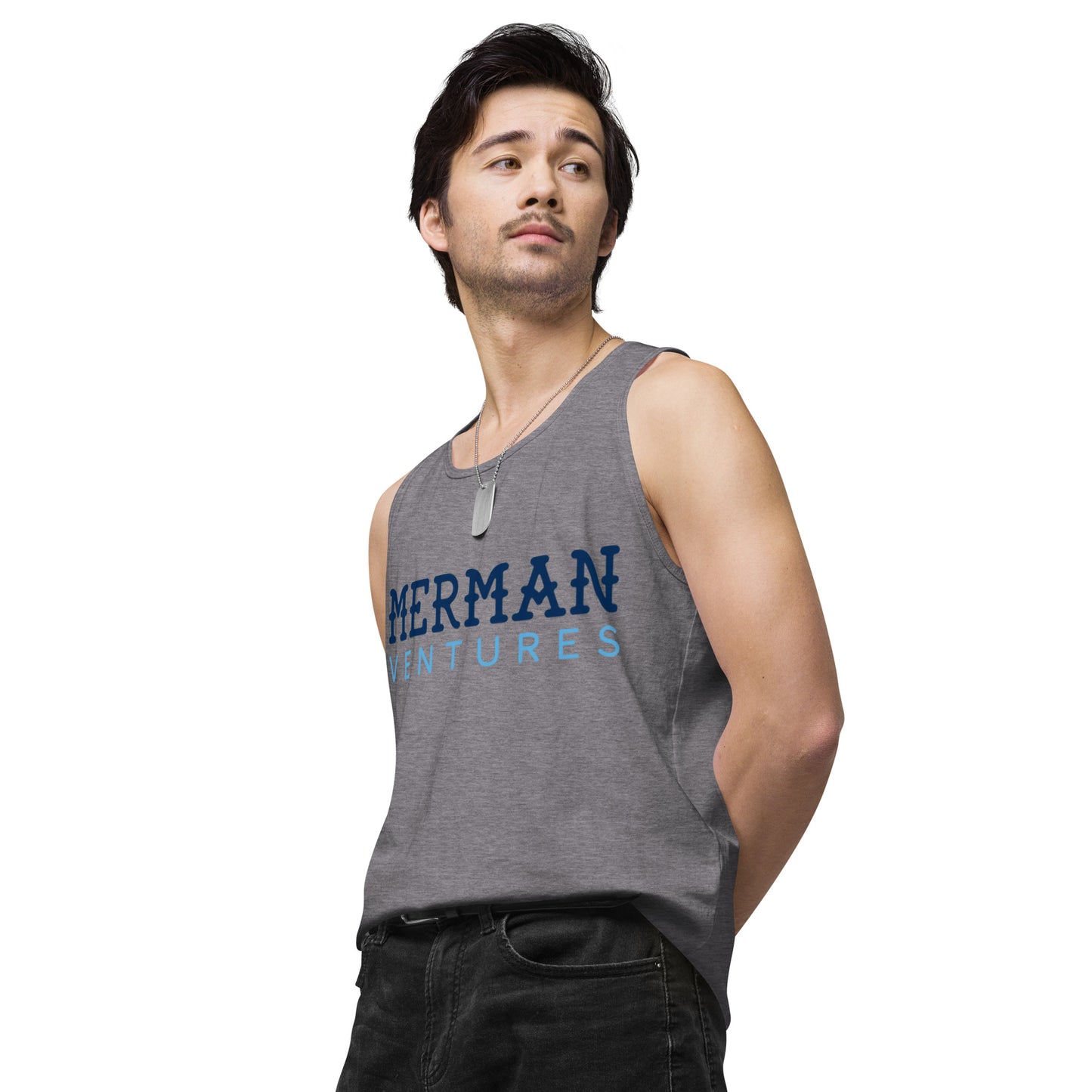 Men’s premium tank top - MV Text Logo