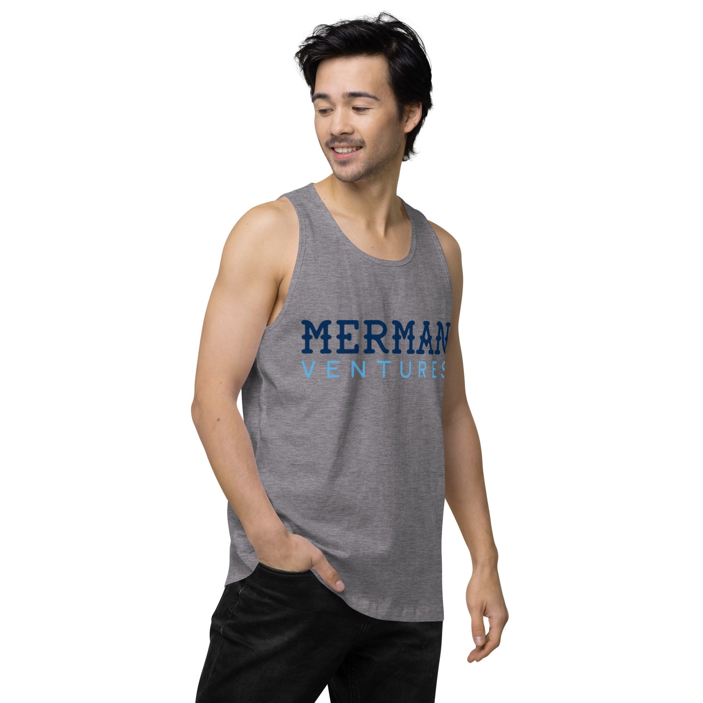 Men’s premium tank top - MV Text Logo